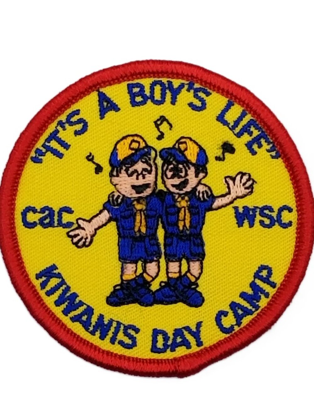 Kiwanis Day Camp Cub Scout BSA Patch CAC WSC Its A Boys Life New 3 Inch